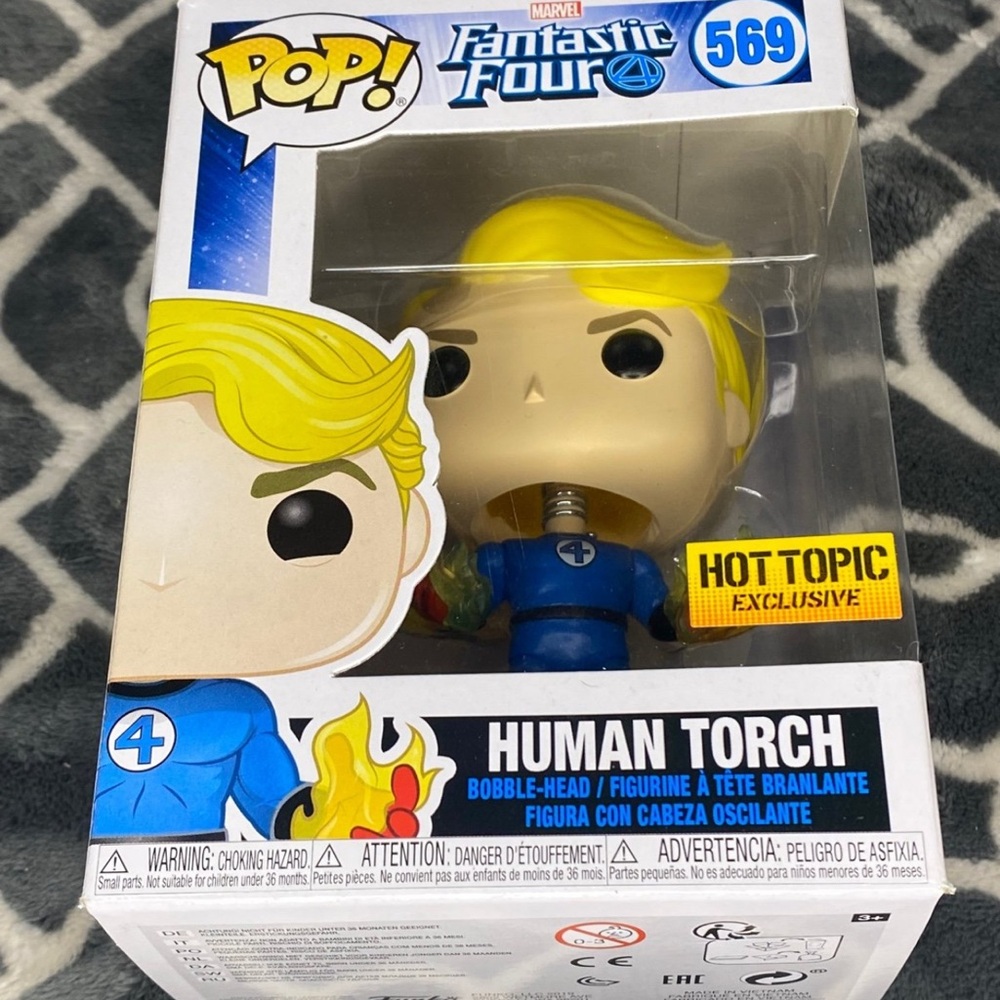 Funko Pop! Human Torch #569 Marvel Fantastic Four! VAULTED! Marvel Comics!